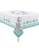 Laural Home Coastal Christmas Tablecloth 70" x 84"