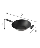 Joyce Chen Professional Series 14" Carbon Steel Excalibur Nonstick Wok with Phenolic Handles