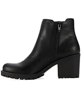 Sun + Stone Women's Morghan Lug Sole Block-Heel Booties, Created for Macy's