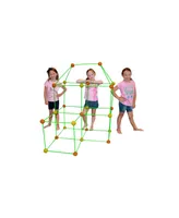 Funphix Supersized Glow in The Dark Fort Building Set, 154 Pieces