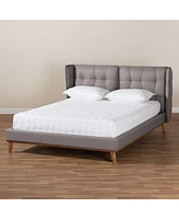 Gretchen Modern and Contemporary Queen Platform Wingback Bed