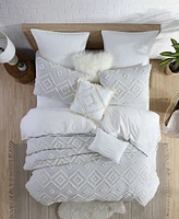 Swift Home Astonishing Rukai Clip Jacquard Gauze 5 Piece Comforter Set