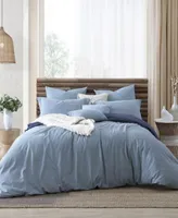 Ultra Soft Valatie Cotton Garment Washed Dyed Reversible Duvet Cover Set Collection