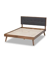 Alke Mid-Century Modern Queen Platform Bed