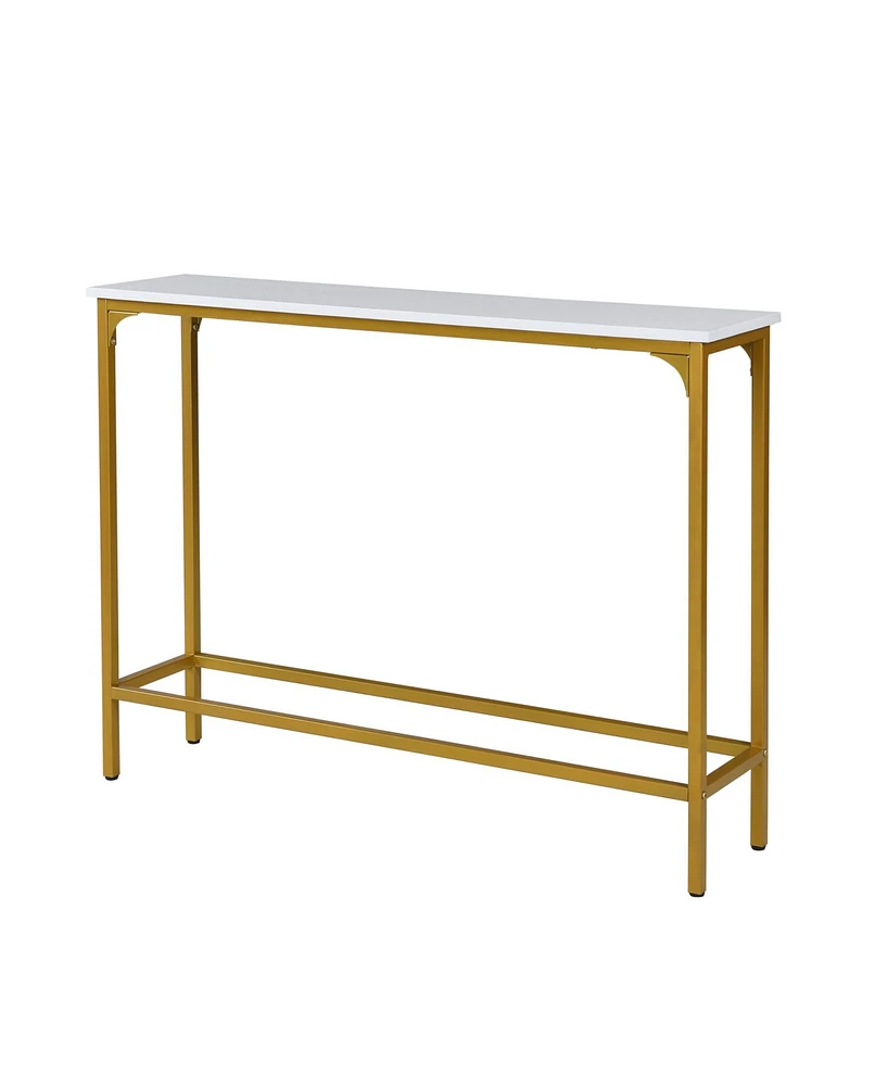 Ethan Slim Console Table - Gold