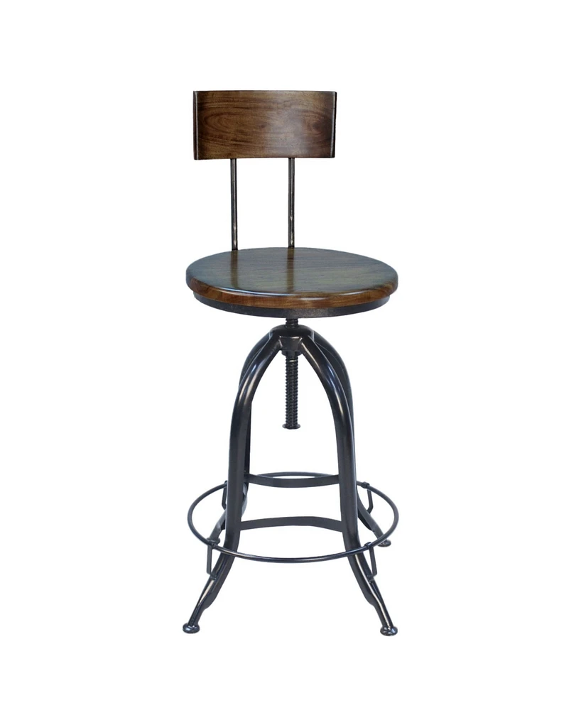 Ryland Adjustable Stool with Back