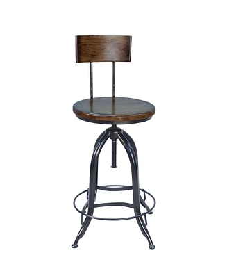 Ryland Adjustable Stool with Back