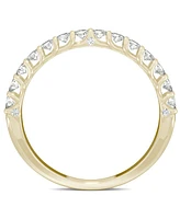 Charles & Colvard Moissanite Wedding Band (3/8 ct. t.w. Dew) 14k White, Yellow or Rose Gold