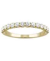 Charles & Colvard Moissanite Wedding Band (3/8 ct. t.w. Dew) 14k White, Yellow or Rose Gold