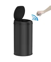 iTouchless 8 Gallon Round Sensor Trash Can with Deodorizer