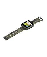 Kid's Playzoom 2 Olive Camouflage Print Tpu Strap Smart Watch 41mm