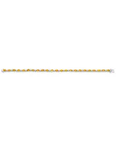 Citrine (5-3/4 ct. t.w.) & White Topaz (7/8 ct. t.w.) Tennis Bracelet in Sterling Silver