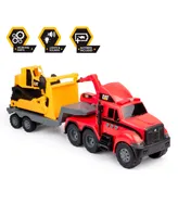 FunRise Cat Heavy Movers Fire Truck with Bulldozer