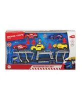 Dickie Toys Transporter Set with 5 Die-Cast Cars