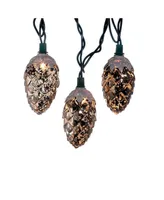 Kurt Adler 10-Light Pinecone Light Set