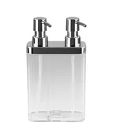 Kitchen Details Dual Pump Soap Lotion Dispenser In Clear