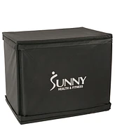 Sunny Health & Fitness Wood Plyo Box with Removable Foam Cover, 500lb Weight Capacity and 3 in 1 Height Adjustment - 30"/24"/20"