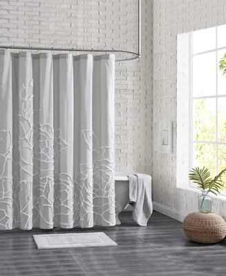 Peri Home Chenille Rose Shower Curtain, 72" x