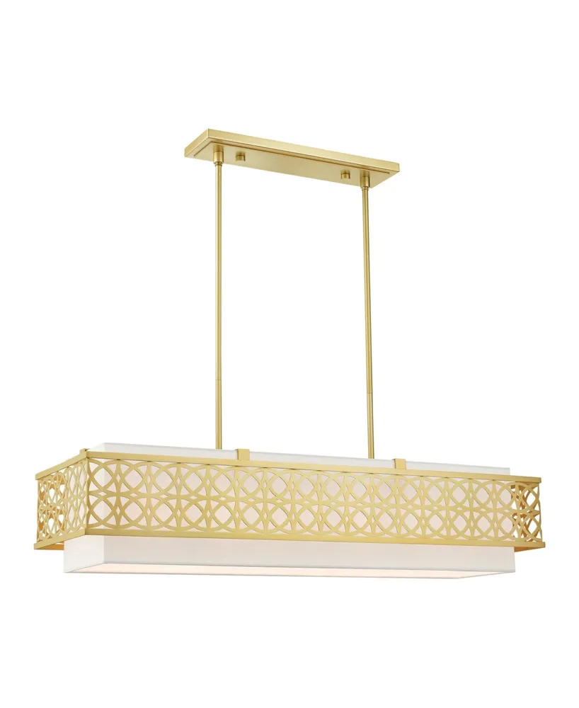 Calinda 6 Lights Linear Chandelier