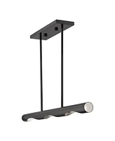 Acra 3 Lights Linear Chandelier