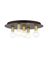 Hillview 5 Lights Flush Mount