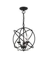 Aria 3 Lights Convertible Chandelier or Semi Flush