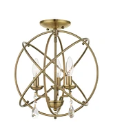 Aria 3 Lights Convertible Chandelier or Semi Flush