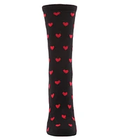 Hearts Cashmere Women's Crew Socks