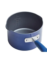 Anolon Advanced Home Hard-Anodized Nonstick Straining Saucepan, 2-Quart