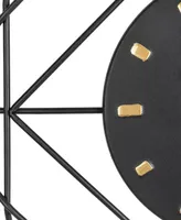 Glitzhome Modern Metal Golden Wall Clock