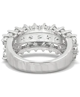 Charles & Colvard Moissanite Triple Row Band (3 ct. t.w. Dew) 14k White Gold