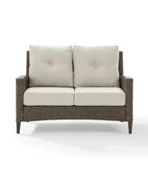 Rockport Outdoor Wicker High Back Loveseat