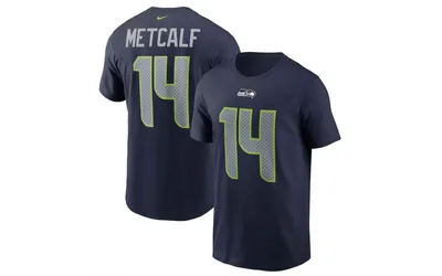 Nike Seattle Seahawks Men's Pride Name and Number Wordmark T-Shirt D.k. Metcalf