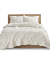 True North by Sleep Philosophy Addison Pintuck Down-Alternative Sherpa 3-Pc. Comforter Set, King