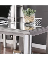 Worti Mirrored Desk Glam Style