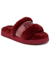 Juicy Couture Women's Halo Faux Fur Slippers