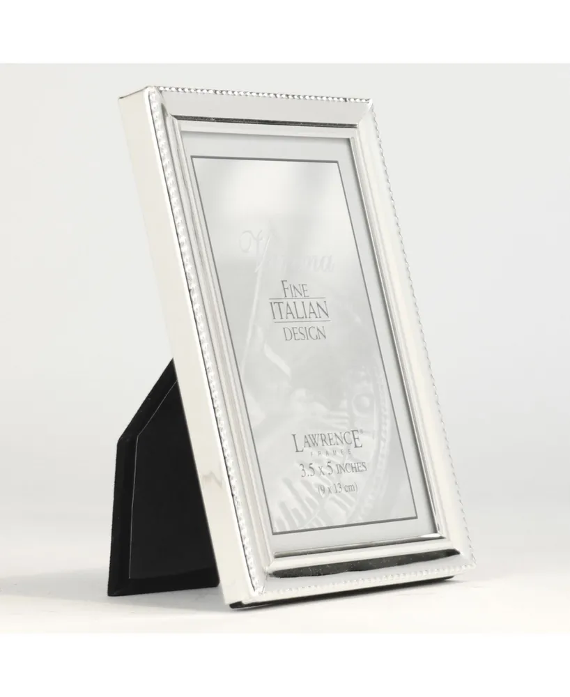 Metal Picture Frame with Inner Beading, 3.5" x 5" - Silver