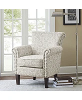 Madison Park Brooke Tight Back Club Chair with Nailheads