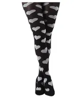 MeMoi Women's Loves Got To Do With It Opaque Tights