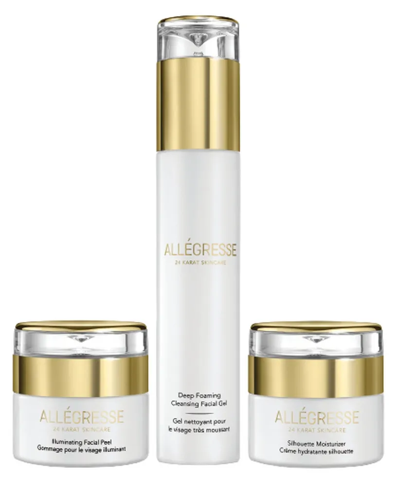 Allegresse 24K Skincare Clean and Hydrate 3 Piece Set