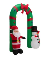 Glitz home 8' Inflatable Santa Snowman Gate Arch