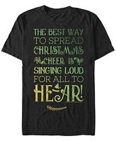 Men's Elf Cheer Sing Short Sleeve T-shirt