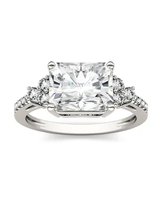 Moissanite Radiant Cut Engagement Ring 2-9/10 ct. t.w. Diamond Equivalent 14k White Gold