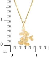 Disney Children's Mickey Mouse 15" Pendant Necklace in 14k Gold