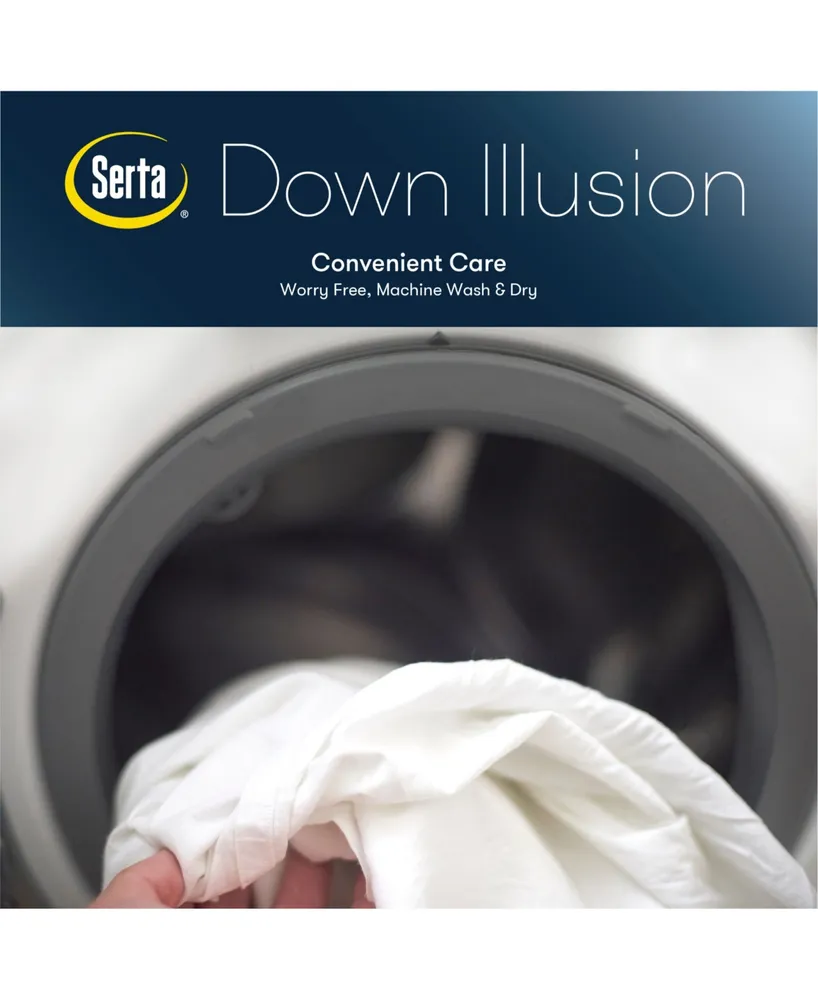 Serta Down Illusion Firm Density Pillow 2-Pack, King