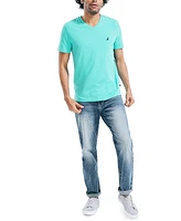 Nautica Men's J-Class Logo Classic-Fit Cotton V-Neck T-Shirt