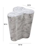 Slab Marble Short Side Table