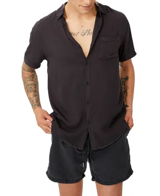 Cotton On Men's Cuban Short Sleeve Shirt