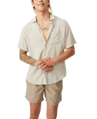 Cotton On Men's Cuban Short Sleeve Shirt