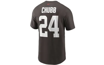Nike Cleveland Browns Men's Pride Name and Number Wordmark T-shirt - Nick Chubb